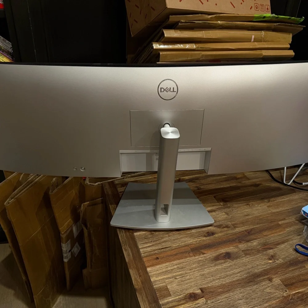Dell UltraWide Monitor with Silver Stand